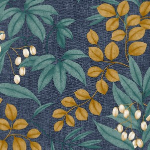 Superfresco Easy Persephone Navy/Ochre