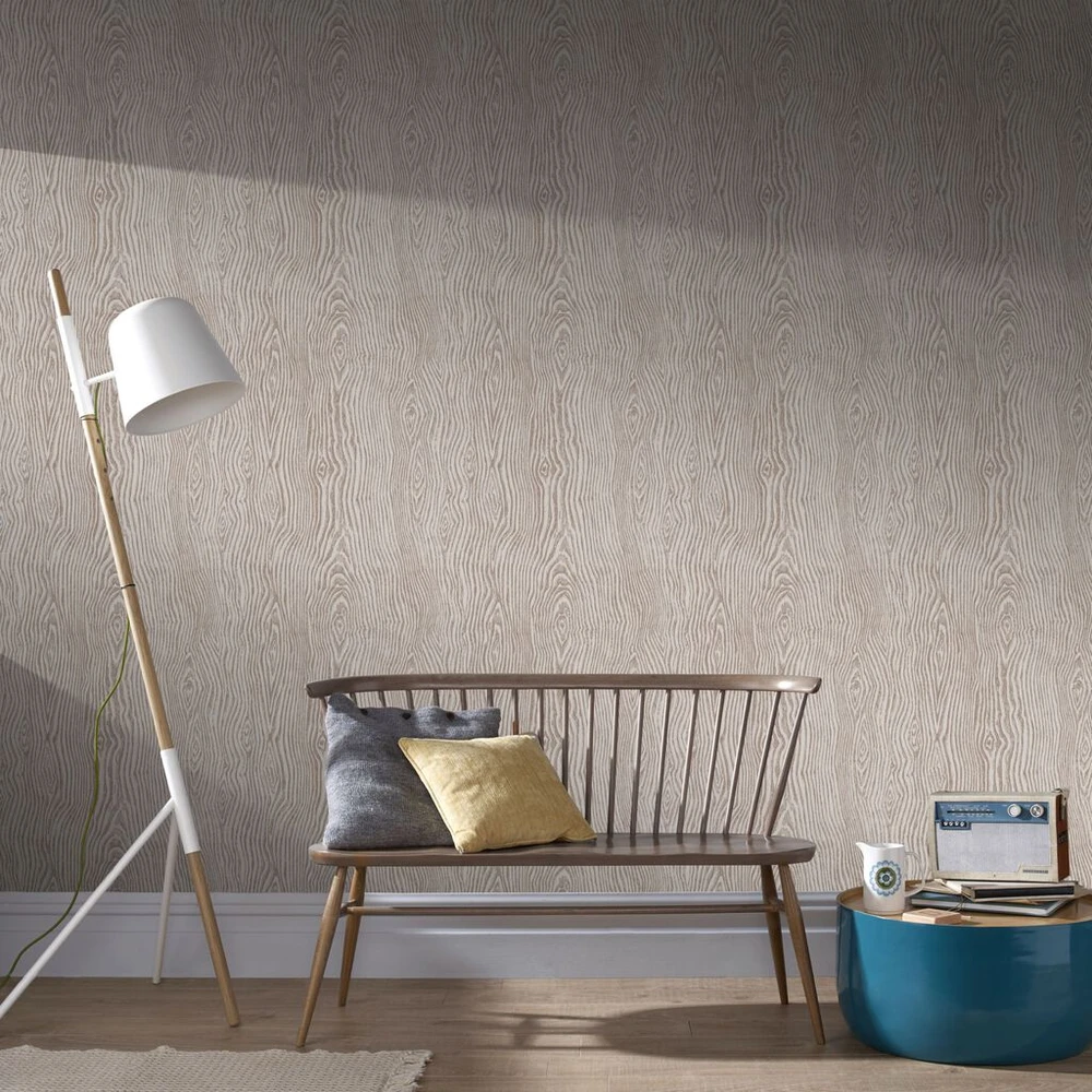 Cypress Beige and Rose Gold Wallpaper - Image 2